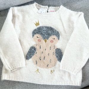 Zara girl fluffy sweater